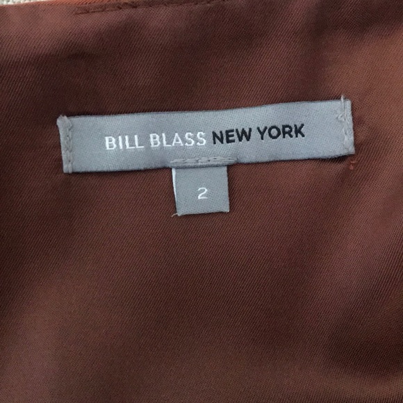 Gorgeous rust Bill Blass skirt with leather trim - Picture 7 of 8
